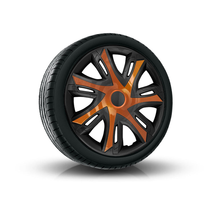 16" NRM N-Power univerzálny kryt náboja dvojfarebný čierno-medený 1 kus