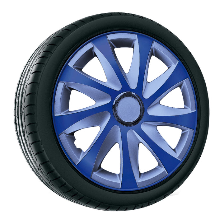 NRM Drift Extra 15" univerzálny kryt náboja modrý/strieborný 1 ks