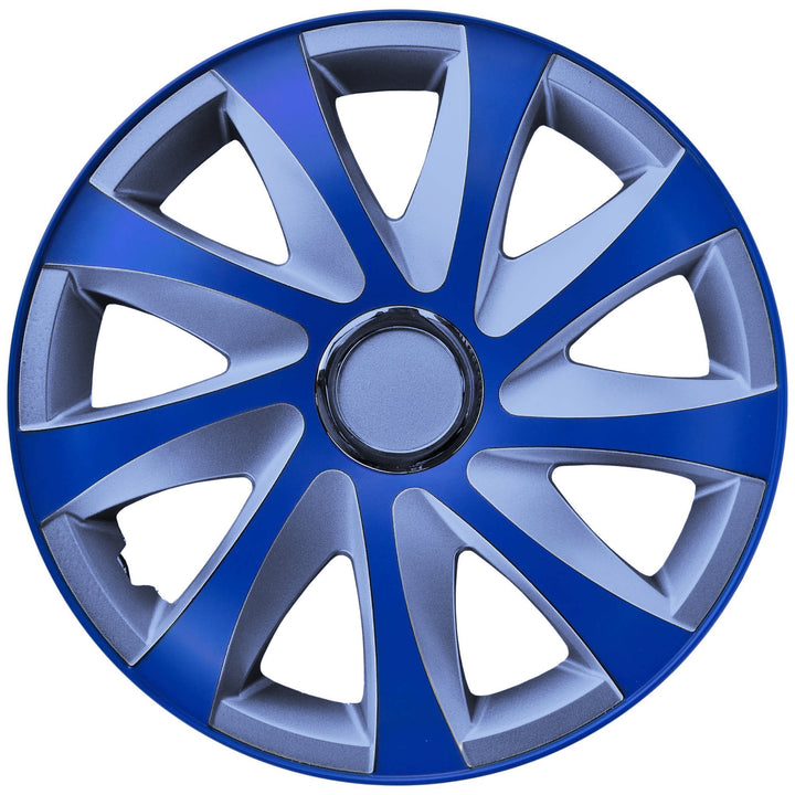 NRM Drift Extra 15" univerzálny kryt náboja modrý/strieborný 1 ks