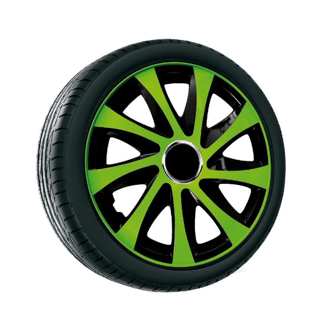 Univerzálny kryt náboja 13" NRM Drift Extra zelený/čierny 1 kus
