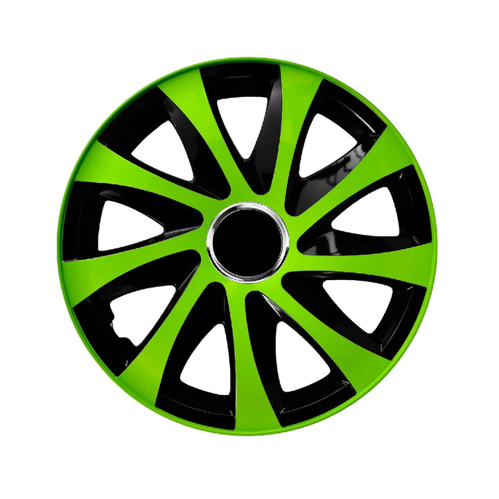 Univerzálny kryt náboja 13" NRM Drift Extra zelený/čierny 1 kus