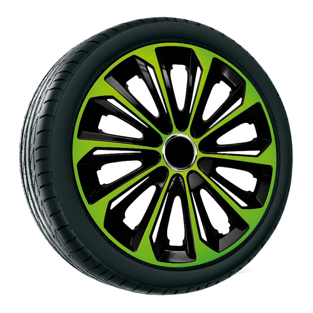 Univerzálny kryt náboja 15" NRM Extra Strong zelený/čierny 1 kus