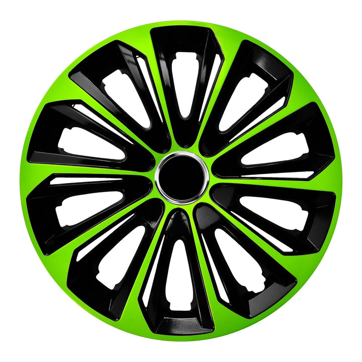 Univerzálny kryt náboja 15" NRM Extra Strong zelený/čierny 1 kus