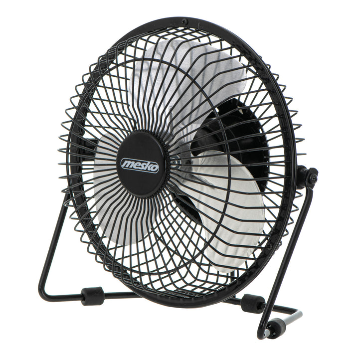 Stolný ventilátor Mesko, priemer 15 cm, napájanie cez USB, vertikálna oscilácia, MS 7322