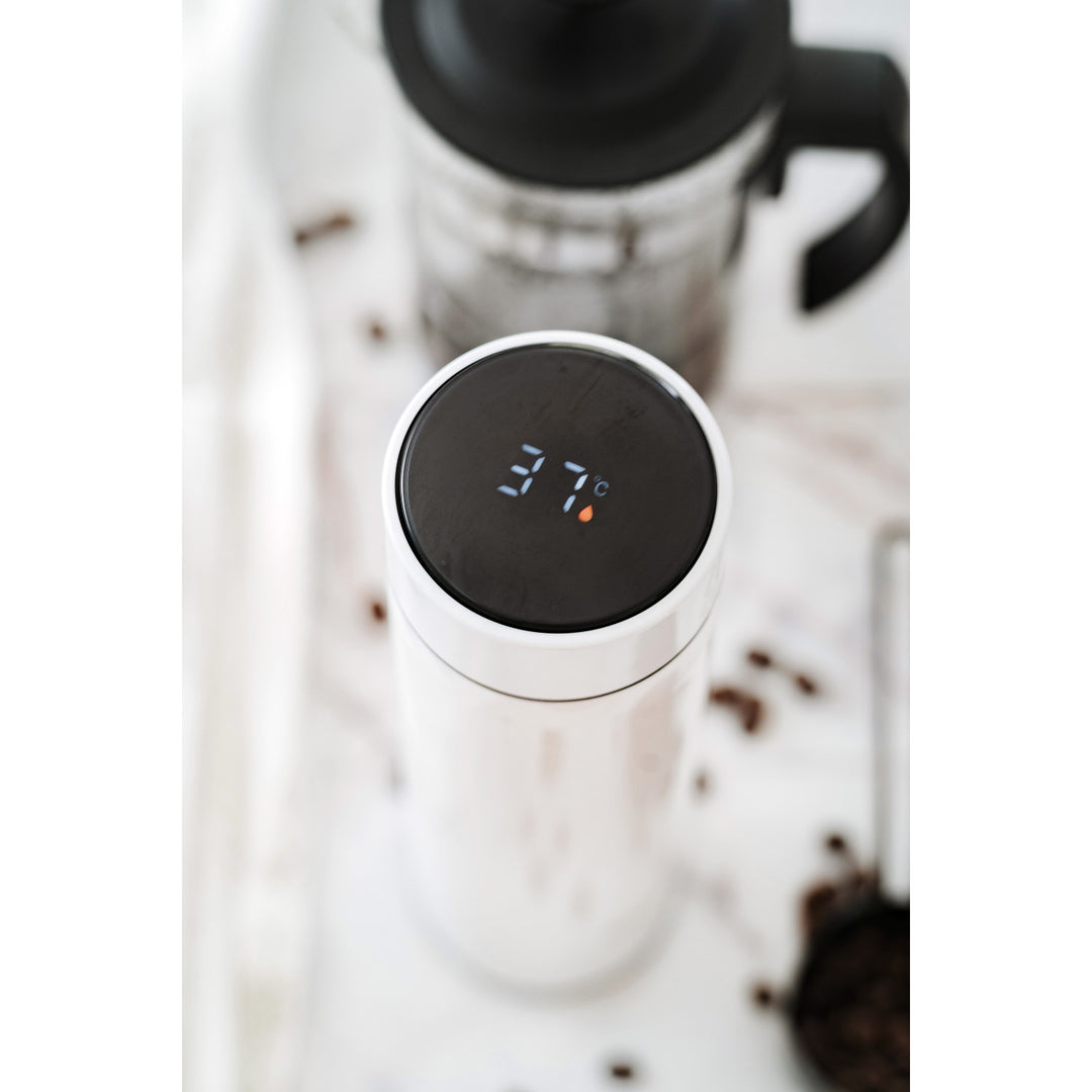 Termoska Adler, LED dotykový displej, objem 473 ml, biela, AD 4506