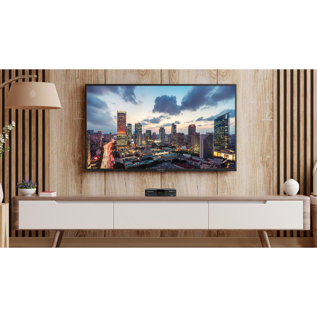 Tuner s dekodérom DVB-T2 KM0550D H.265 HEVC EPG PVR Timeshift Kruger&Matz