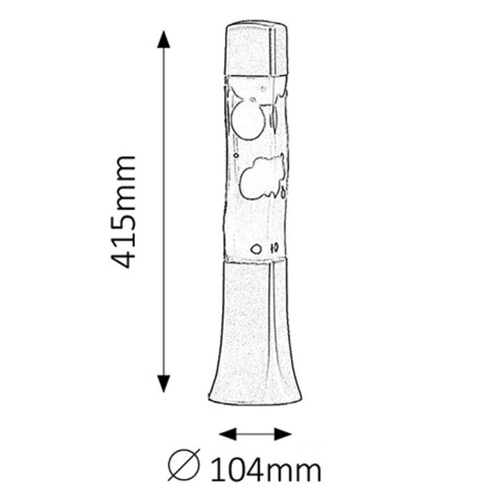 Lampa dekoratívnej lávy Rabalux. E14, 25W, Marshal 4109