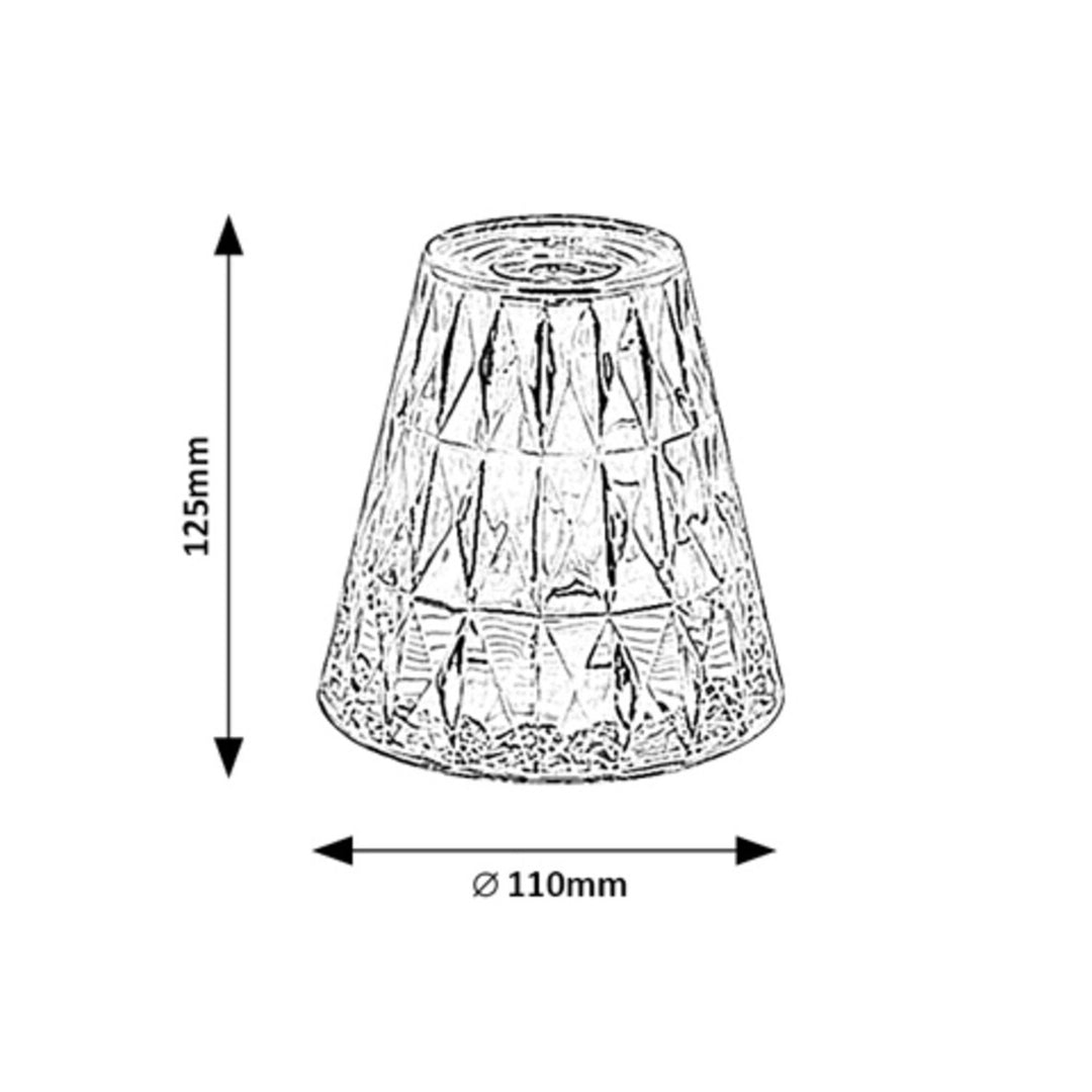 Dekoratívna stolová lampa Rabaux, 2W LED, RGB, Siggy