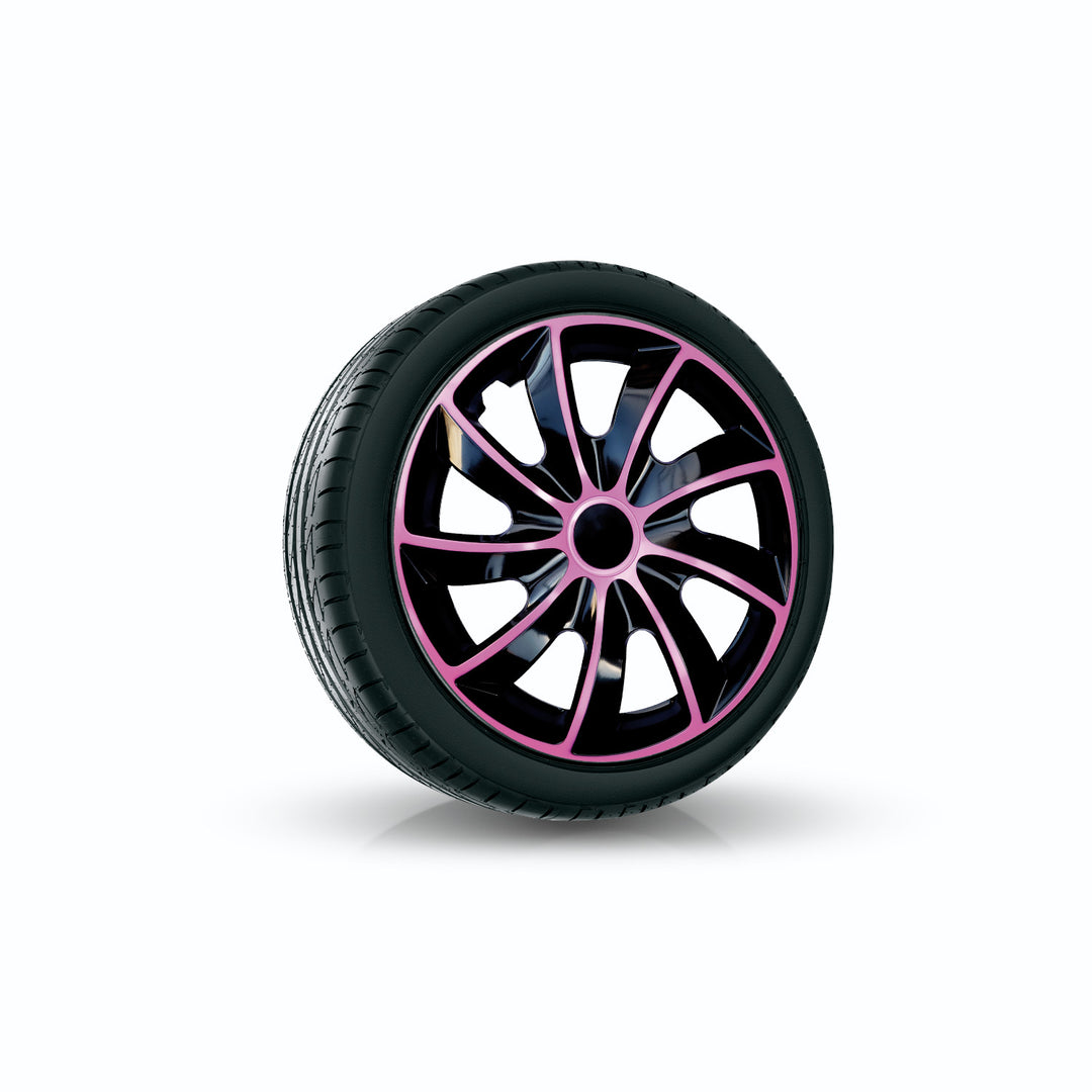 Univerzálny kryt náboja 15'' NRM Quad Bicolor čierna a ružová 1 kus
