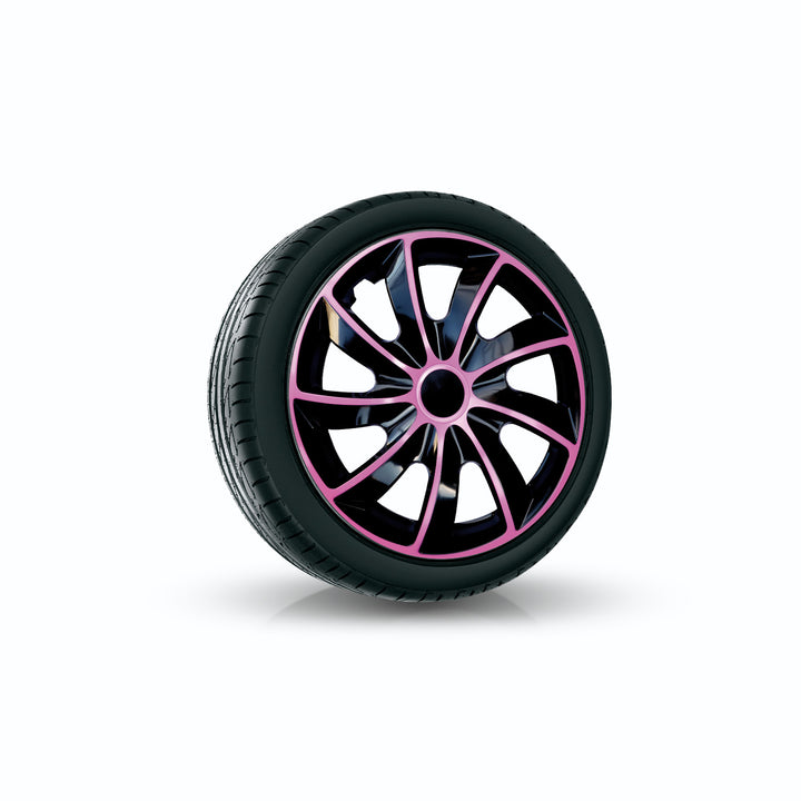 Univerzálny kryt náboja 15'' NRM Quad Bicolor čierna a ružová 1 kus