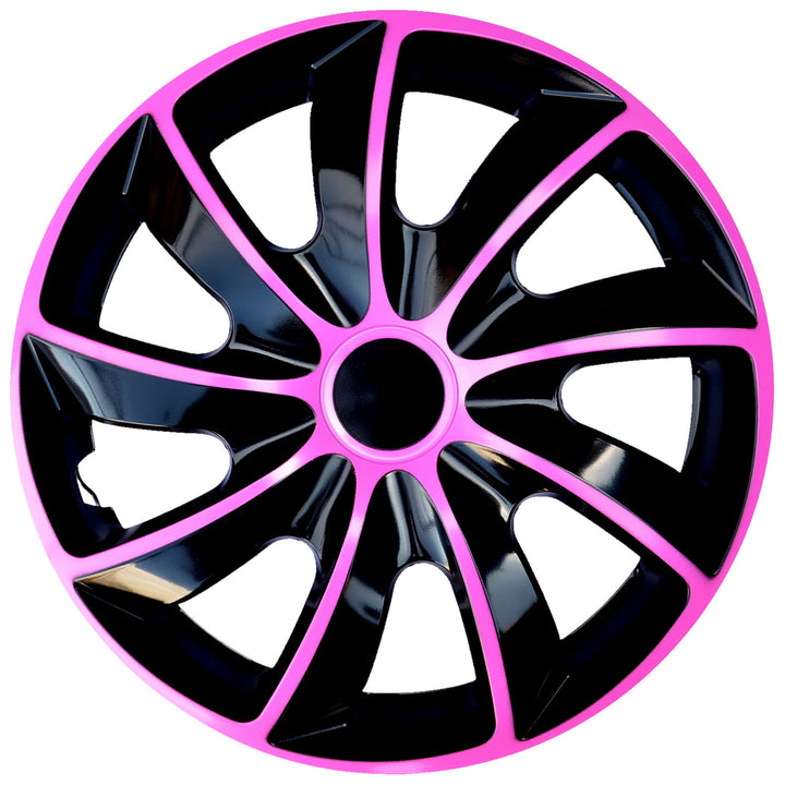 Univerzálny kryt náboja 15'' NRM Quad Bicolor čierna a ružová 1 kus
