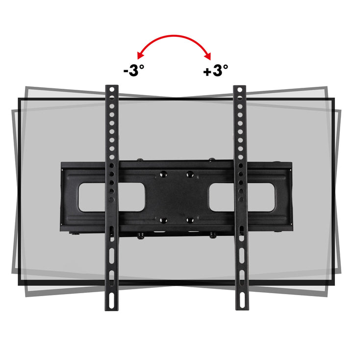 Držiak na TV Maclean, max. VESA 400x400, 32-75", 50 kg, horizontálne a vertikálne nastavenie uhla, profil 80-380 mm, čierny, MC-788