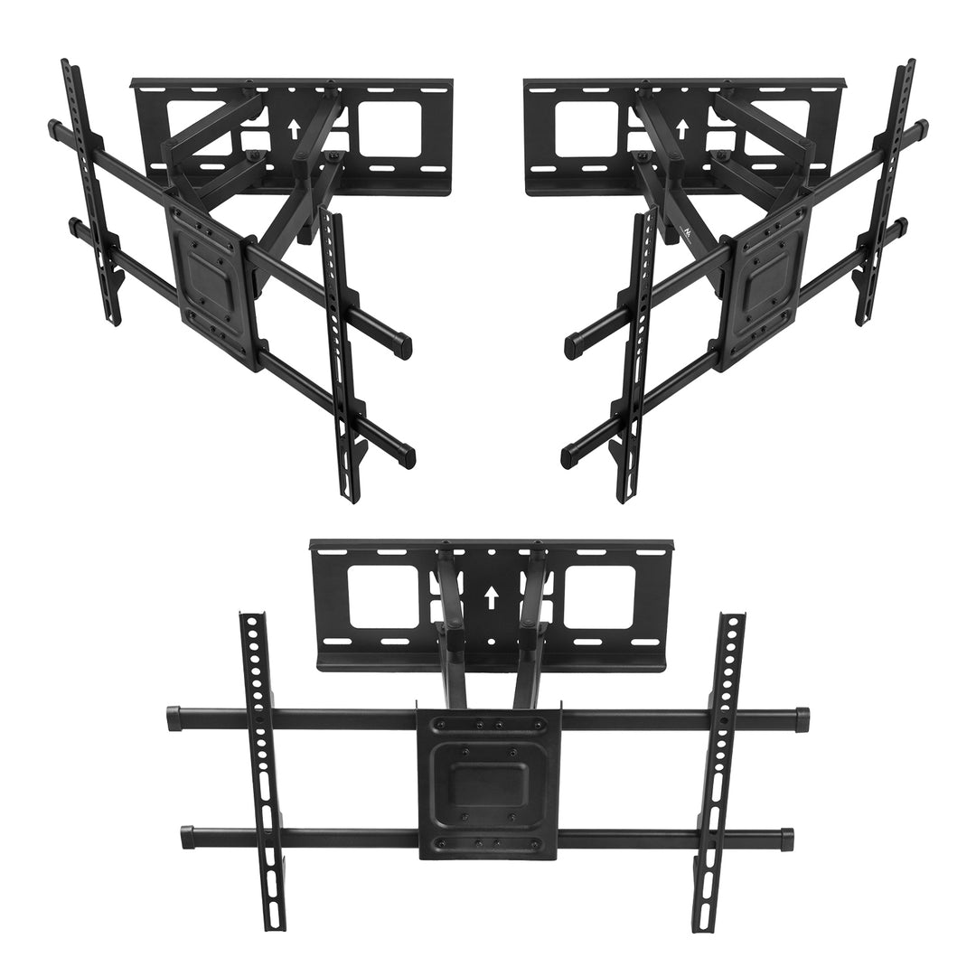 Držiak na TV Maclean, max. VESA 600x400, 32-85", 60 kg, horizontálne a vertikálne nastavenie uhla, profil 65-390 mm, čierny, MC-789