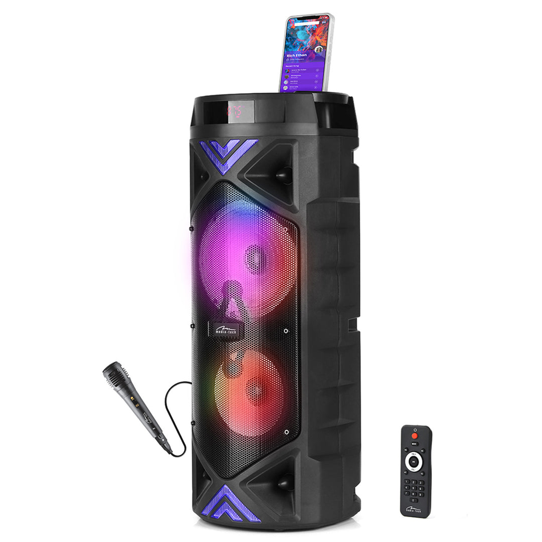Prenosný reproduktor Media-Tech, karaoke, Bluetooth 5.0, 1400 W, MT3182
