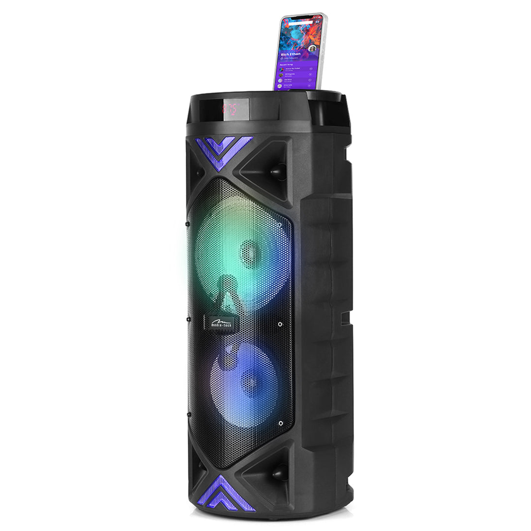 Prenosný reproduktor Media-Tech, karaoke, Bluetooth 5.0, 1400 W, MT3182