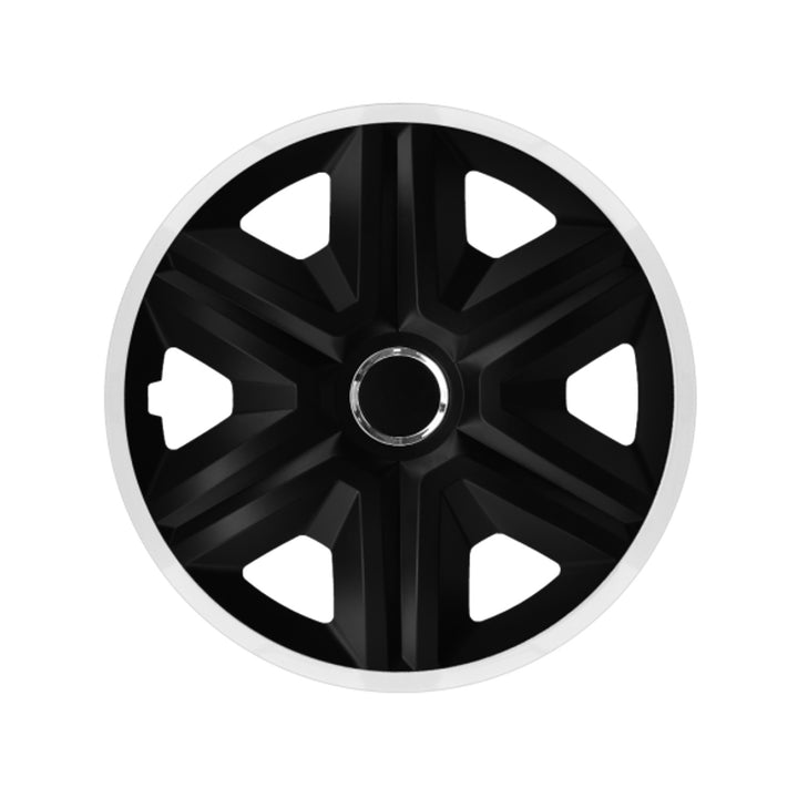16'' NRM Fast Lux univerzálny kryt kola čierna/biela 1 ks