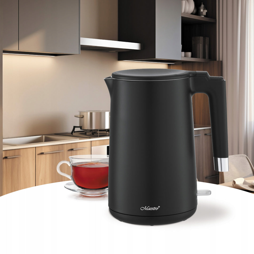 Rýchlovarná kanvica Maestro, 1800 W, 1,7 l, čierna, MR-026