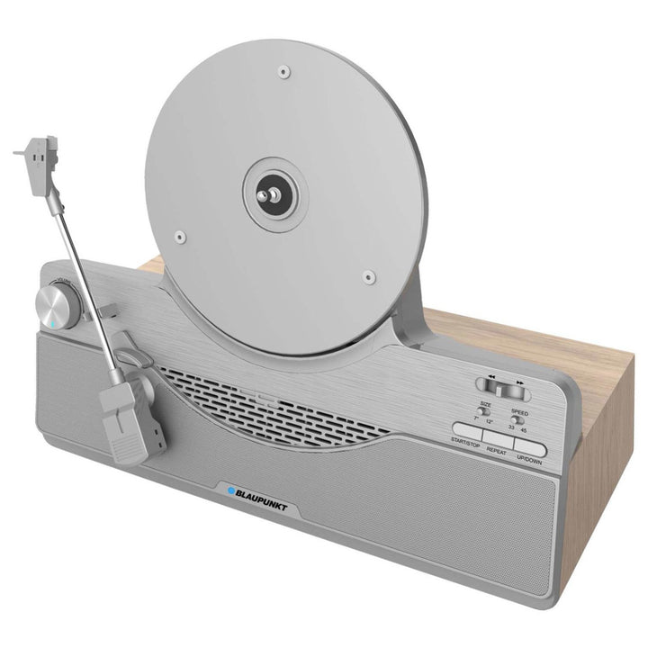 Vertikálny gramofón Blaupunkt, Bluetooth, 2x5W RMS, strieborný, VT100SL