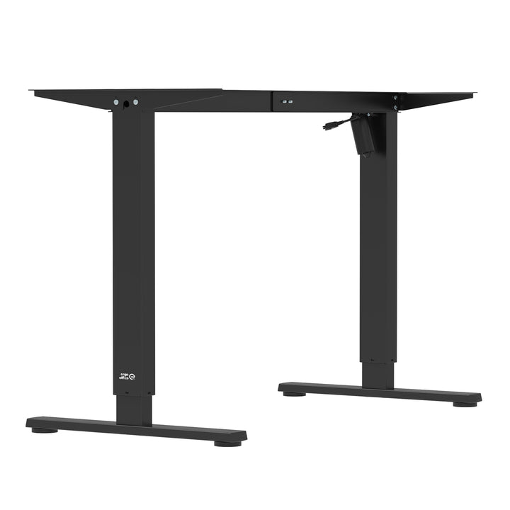 Elektricky výškovo nastaviteľný stôl Ergo Office, max. výška 1160 mm, max. hmotnosť 80 kg, bez stolovej dosky, čierny, ER-400 B