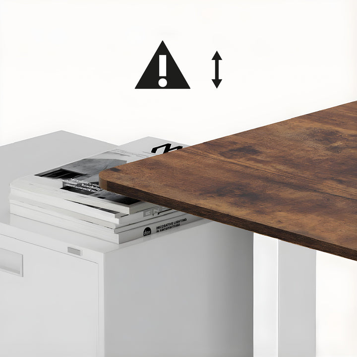 Výškovo nastaviteľný elektrický stôl Ergo Office, max. výška 1160 mm, max. hmotnosť 80 kg, bez stolovej dosky, biely, ER-400 W