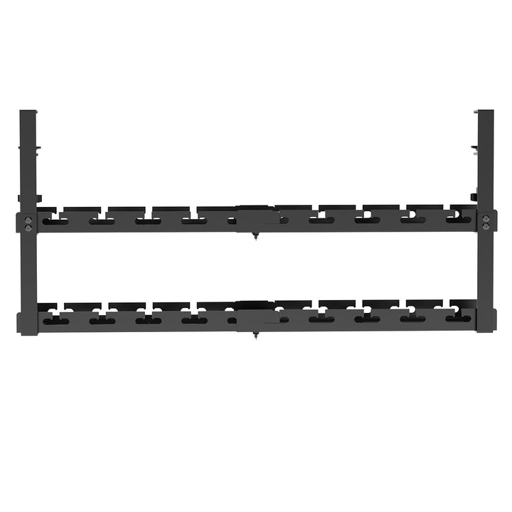 Organizér káblov Maclean pod stôl, max. zaťaženie 5 kg, max. 728 mm, 2 úrovne, čierny, MC-102 B