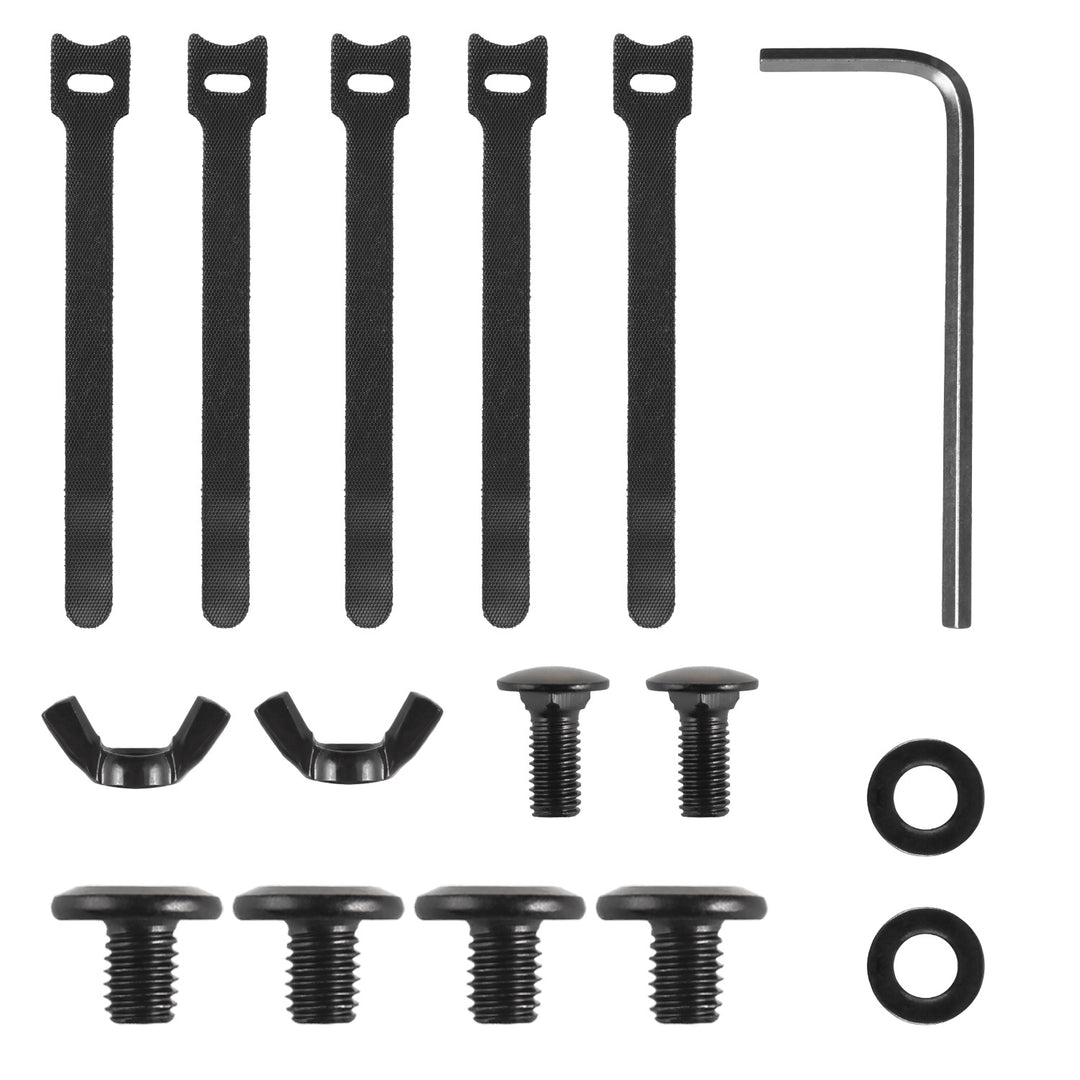 Organizér káblov pod stôl Maclean, max. zaťaženie 5 kg, max. 728 mm, čierny, MC-103 B