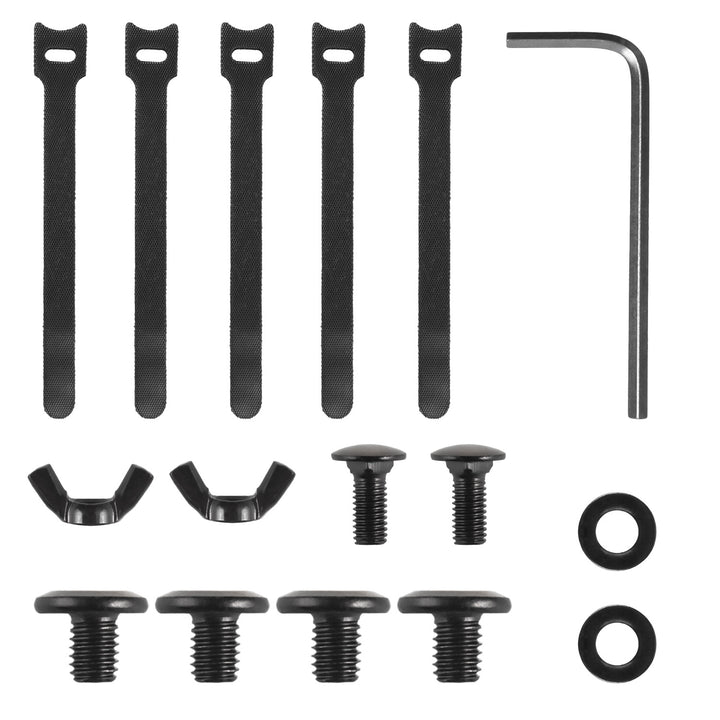 Organizér káblov pod stôl Maclean, max. zaťaženie 5 kg, max. 728 mm, čierny, MC-103 B