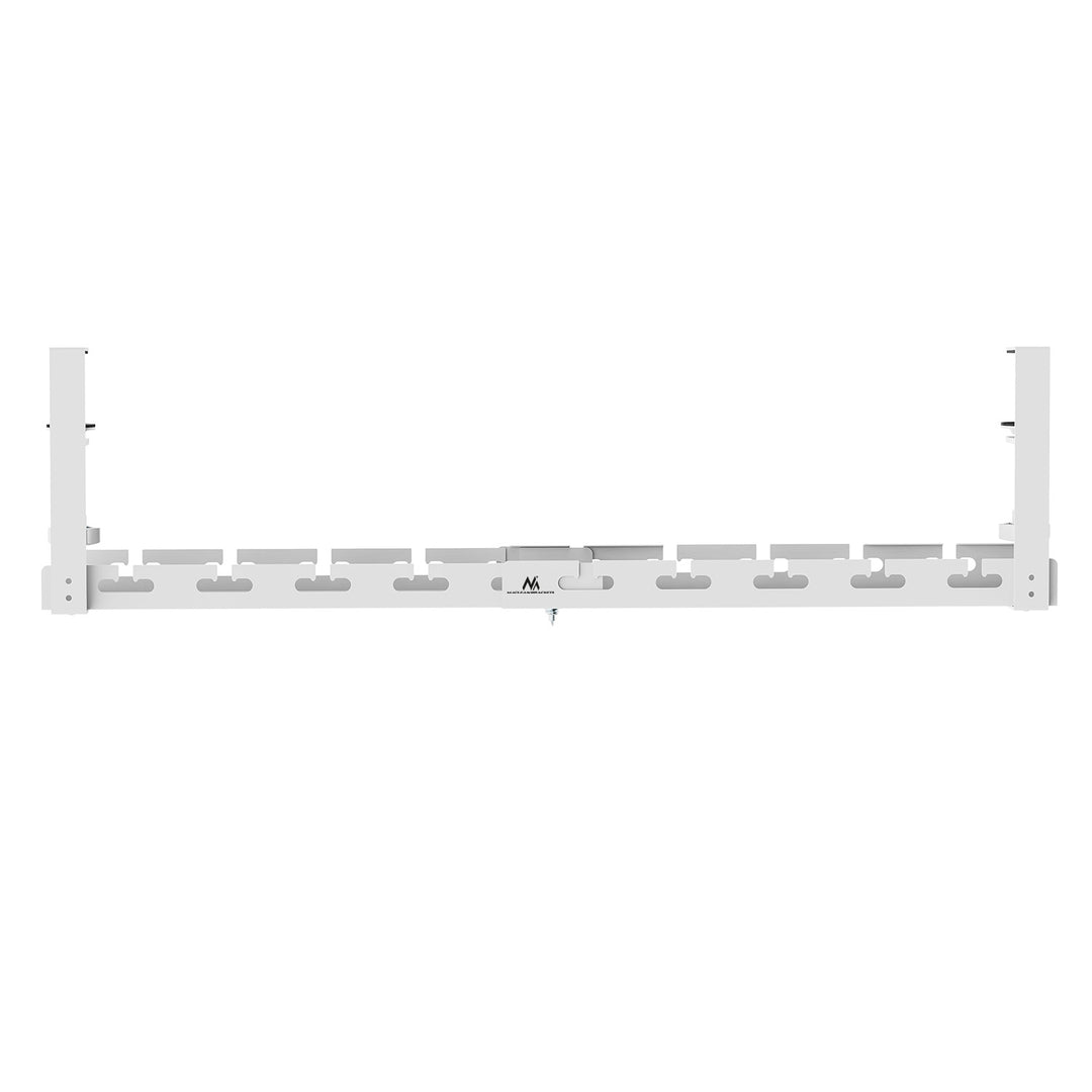 Organizér káblov Maclean pod stôl, max. zaťaženie 5 kg, max. 728 mm, biely, MC-103 W