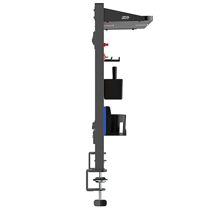 Deliaci panel / organizér Ergo Office, max. zaťaženie 10 kg, biela a korková doska, šírka 1250 mm, čierny,ER-300 B