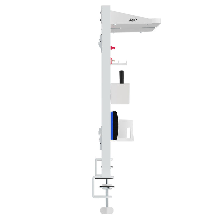 Rozdeľovač stolov / organizér Ergo Office, max. zaťaženie 10 kg, biela a korková doska, šírka 1250 mm, biely, ER-300 W