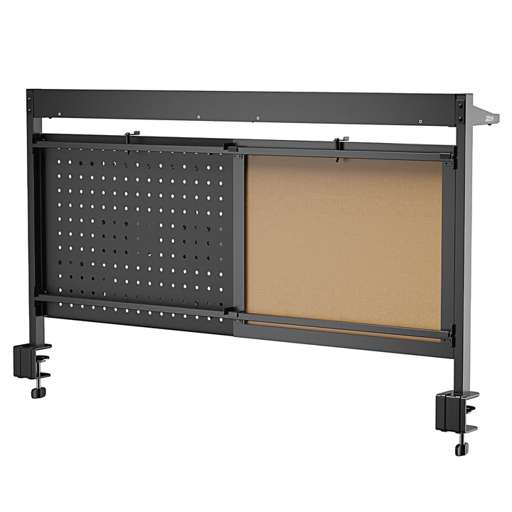 Deliaci panel / organizér Ergo Office, max. zaťaženie 10 kg, biela tabuľa, šírka 1116 mm, čierny, ER-301 B