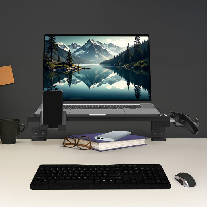 Stojan na notebook / monitor Ergo Office, max. zaťaženie 20 kg, pre diag. 13-32", čierny, ER-303 B