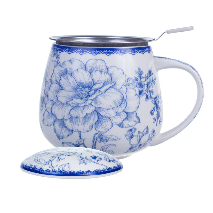 Elegantný porcelánový hrnček s varičom inšpirovaný umením