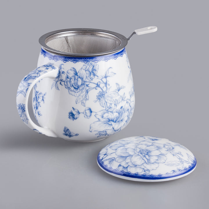 Elegantný porcelánový hrnček s varičom inšpirovaný umením