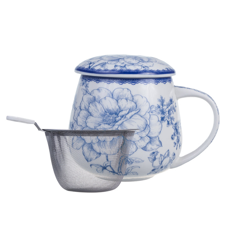 Elegantný porcelánový hrnček s varičom inšpirovaný umením
