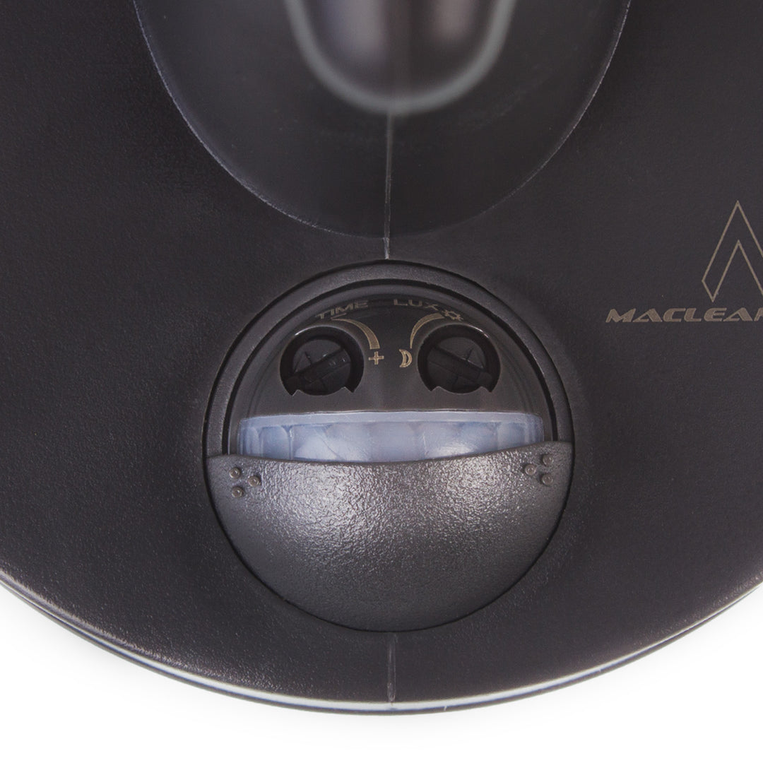 Nástenné svietidlo 1xE27 so senzorom Maclean, infračervený senzor, max. zaťaženie 60W, IP65, čierna, MCE518 B + LED žiarovka E27, 6W 230V Maclean Energy MCE267 WW teplá biela 3000Klm 720lm retro edison dekoratívna