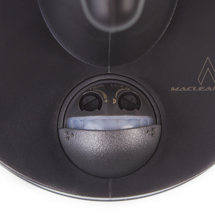 Nástenné svietidlo 1xE27 so senzorom Maclean, infračervený senzor, max. zaťaženie 60W, IP65, čierna, MCE518 B + LED žiarovka E27, 6W 230V Maclean Energy MCE267 WW teplá biela 3000Klm 720lm retro edison dekoratívna