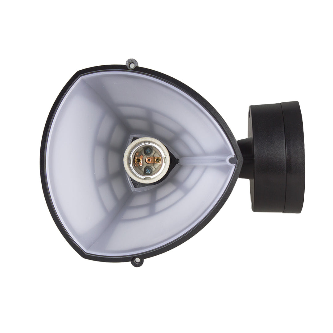 Nástenné svietidlo 1xE27 so senzorom Maclean, infračervený senzor, max. zaťaženie 60W, IP65, čierna, MCE518 B + LED žiarovka E27, 6W 230V Maclean Energy MCE267 WW teplá biela 3000Klm 720lm retro edison dekoratívna