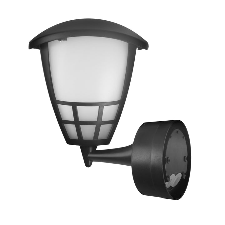 Nástenné svietidlo 1xE27 so senzorom Maclean, infračervený senzor, max. záťaž 60W, IP65, čierna, MCE518 B + LED žiarovka E27, 11W 230V Maclean Energy MCE280 WW teplá biela 3000K 1500lm retro edison dekoratívna A60