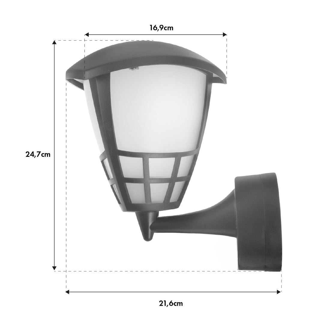 Nástenné svietidlo 1xE27 Maclean, max. záťaž 60W, IP65, farba sivá, MCE519 GR + LED žiarovka E27, 6W 230V Maclean Energy MCE267 WW teplá biela 3000K 720lm retro edison dekoratívna