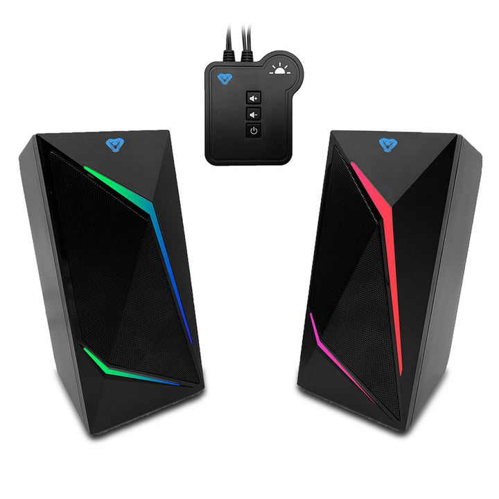 Herné reproduktory 2.0 s Bluetooth, farebné RGB LED podsvietenie Media-Tech COBRA PRO URION 2.0 MT3172