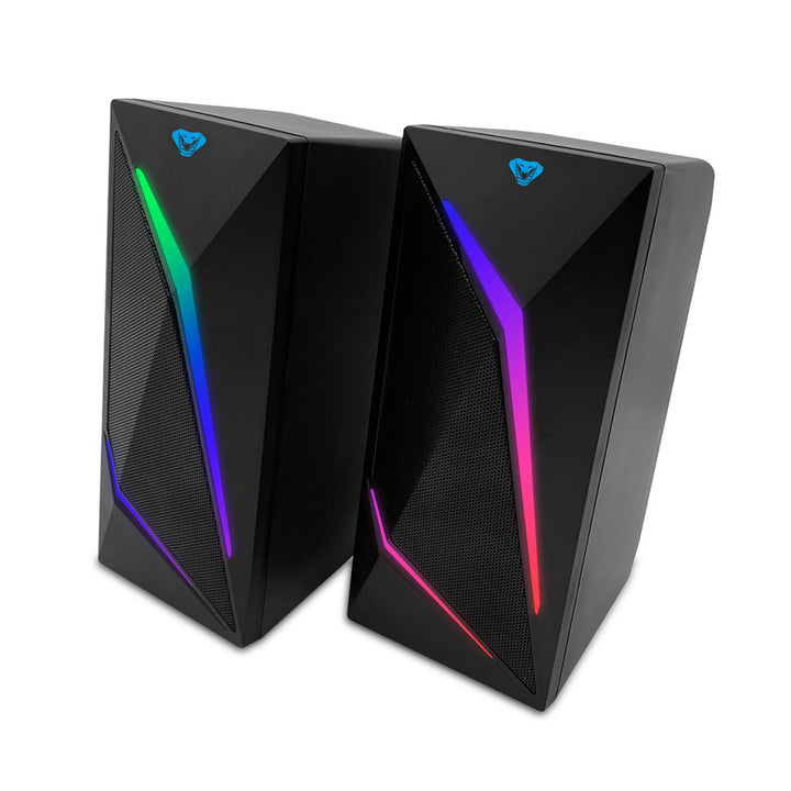 Herné reproduktory 2.0 s Bluetooth, farebné RGB LED podsvietenie Media-Tech COBRA PRO URION 2.0 MT3172