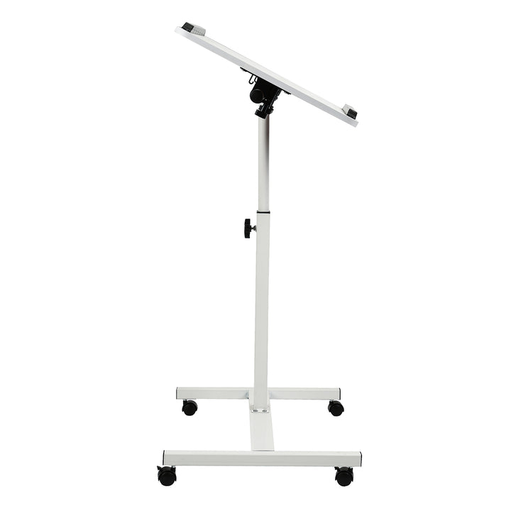 Mobilný stojan na stôl/notebook Maclean, biely, výškovo nastaviteľný 59-89 cm, max. 30 kg , MC-121 W