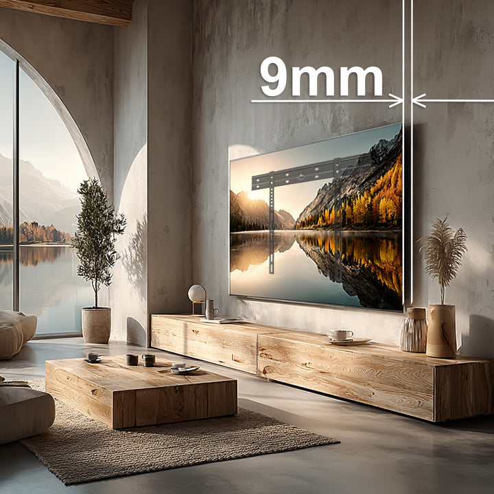 Ultra plochý nástenný držiak Maclean pre TV, 40-85", max. VESA 600x400, zaťaženie do 80 kg, MC-123