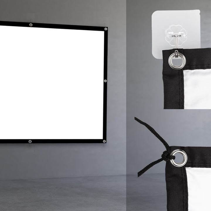 Projekčné plátno Maclean, 86", 175x131cm, 25mm rám 4:3, napínacie háčiky, MC-166