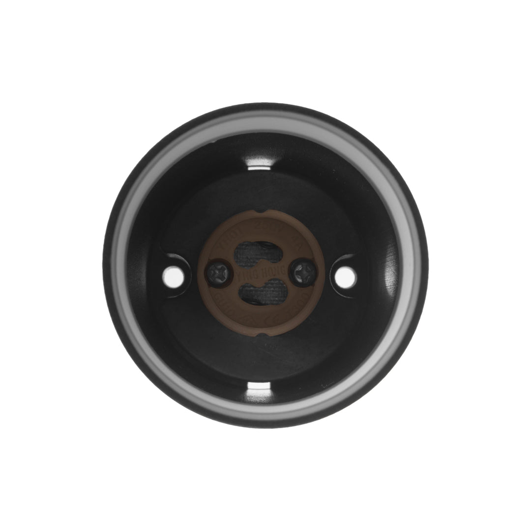 Maclean povrchové svietidlo / trubica, bodové, kruhové, hliník, GU10, 55x130mm, čierna, MCE360 B+ LED žiarovka GU10 7W Maclean Energy MCE437 WW teplá biela 3000K, 220-240V~, 50/60Hz,