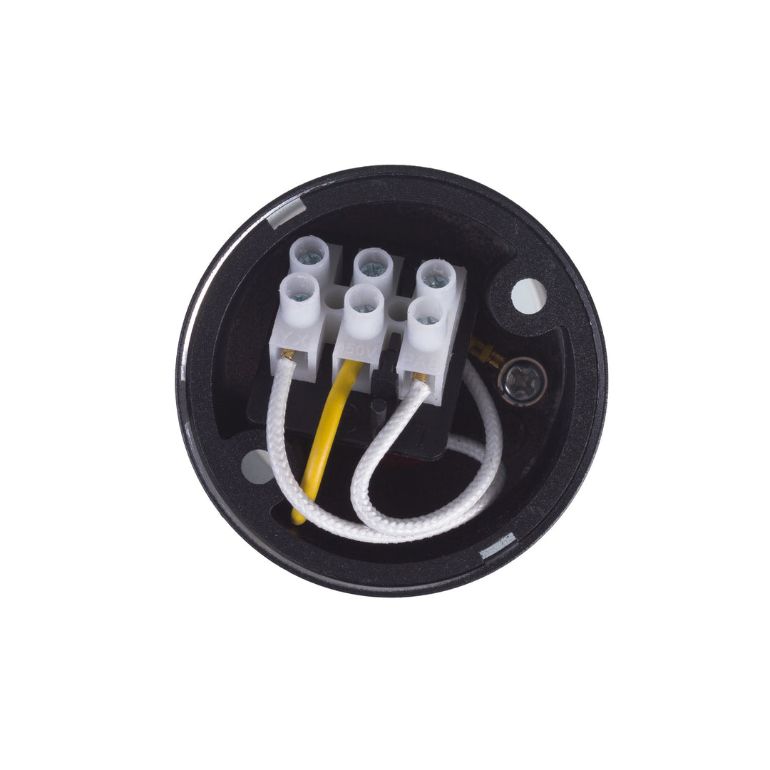 Maclean povrchové svietidlo/trubica, bodové, kruhové, hliník, GU10, 55x130mm, čierna, MCE361 B + LED žiarovka GU10 7W Maclean Energy MCE437 WW teplá biela 3000K, 220-240V~, 50/60Hz, 490 lm