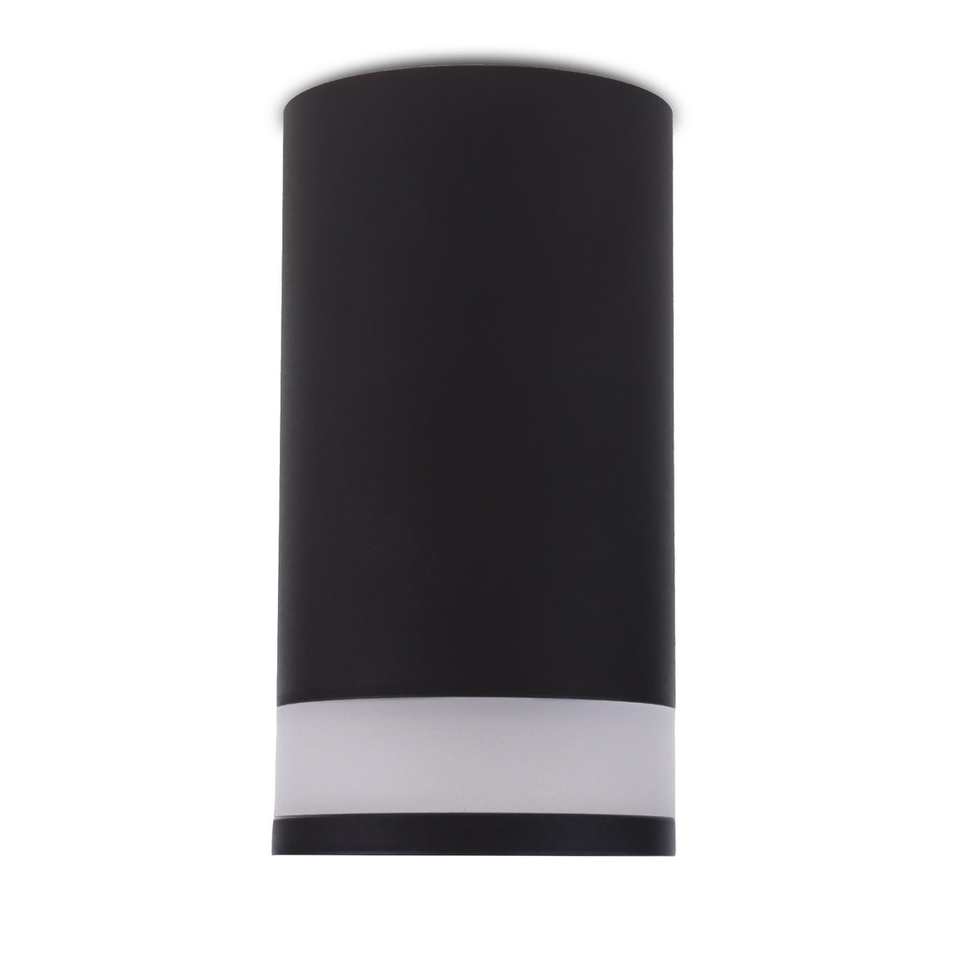 Maclean povrchové svietidlo/trubica, bodové, kruhové, hliníkové, GU10, 55x130mm, čierne, MCE361 B + LED žiarovka GU10 7W Maclean Energy MCE437 NW neutrálna biela 4000K, 220-240V~, 50/60Hz, 490lm