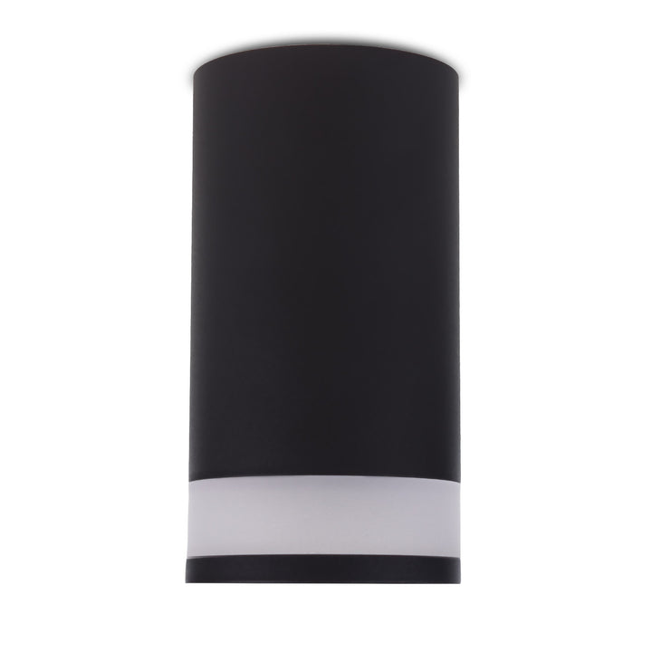 Maclean povrchové svietidlo / trubica, bodové, kruhové, hliníkové, GU10, 55x130mm, čierna farba, MCE361 B 3ks+ LED žiarovka GU10 7W Maclean Energy MCE437 NW neutrálna biela 4000K, 220-240V~, 50/60Hz, 490 3ks