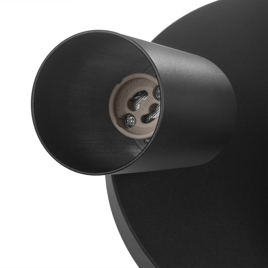 Stropné svietidlo Maclean, bodové, pohyblivé, hliník, 3xGU10, 55x90mm, matná čierna, MCE362 B + LED žiarovka GU10 7W Maclean Energy MCE437 WW teplá biela 3000K, 220-240V~, 50/60Hz 3ks